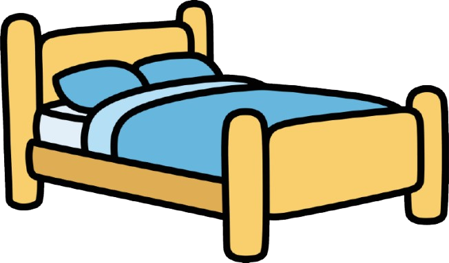 Cama preparada para o momento da cirurgia